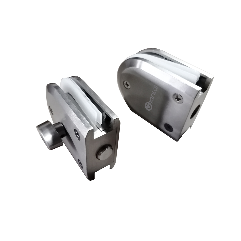 Fechadura de porta de vidro de liga de zinco com botão pequeno para banheiro