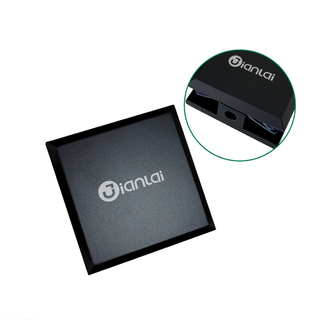 Braçadeira de vidro fixada na parede de aço inoxidável de 0 graus