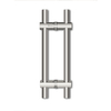 Porta da frente Aço inoxidável H forma de vidro ajustável maçaneta de porta de vidro